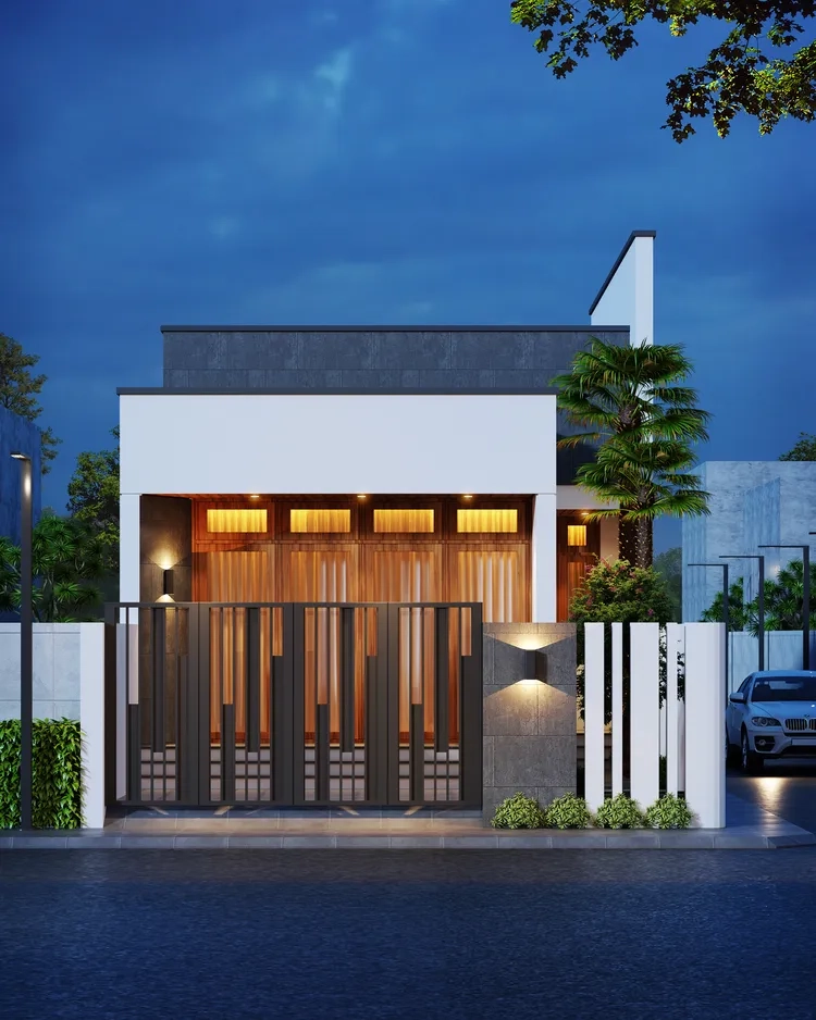 Ảnh nhà ống mặt tiền 4m hiện đại ghi dấu phong cách trẻ trung