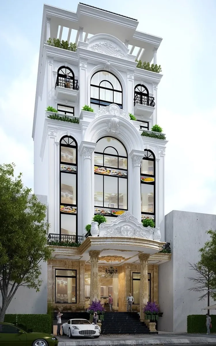 Chiêm ngưỡng ảnh nhà ống cổ điển Pháp đẹp từng chi tiết