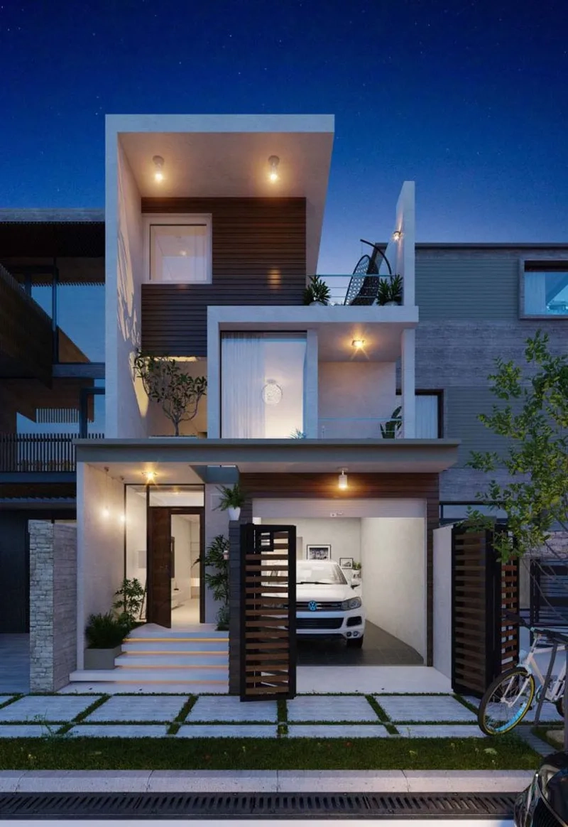 Dự toán chi phí xây nhà phố có gara