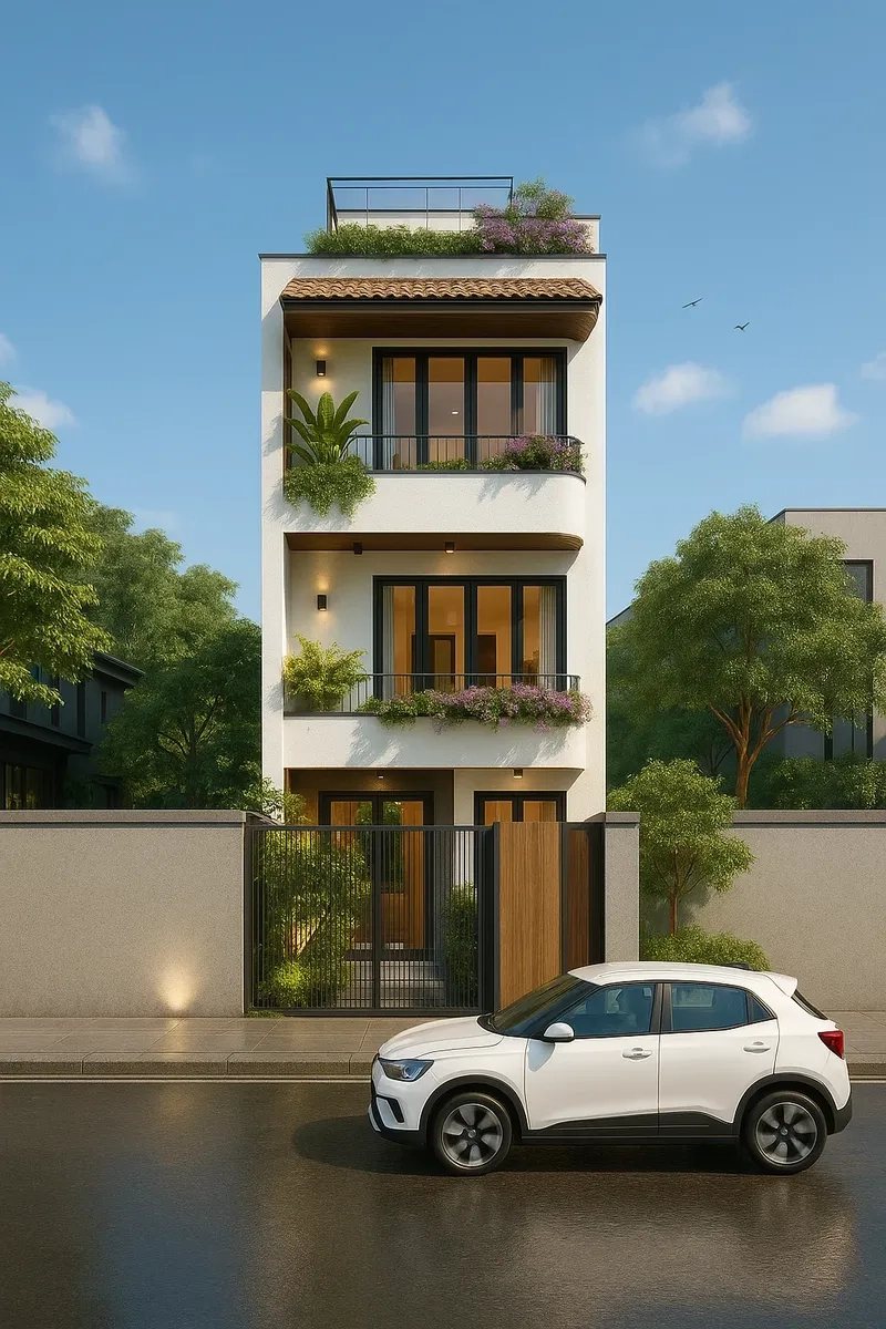 Nhà phố hiện đại 7m rộng rãi