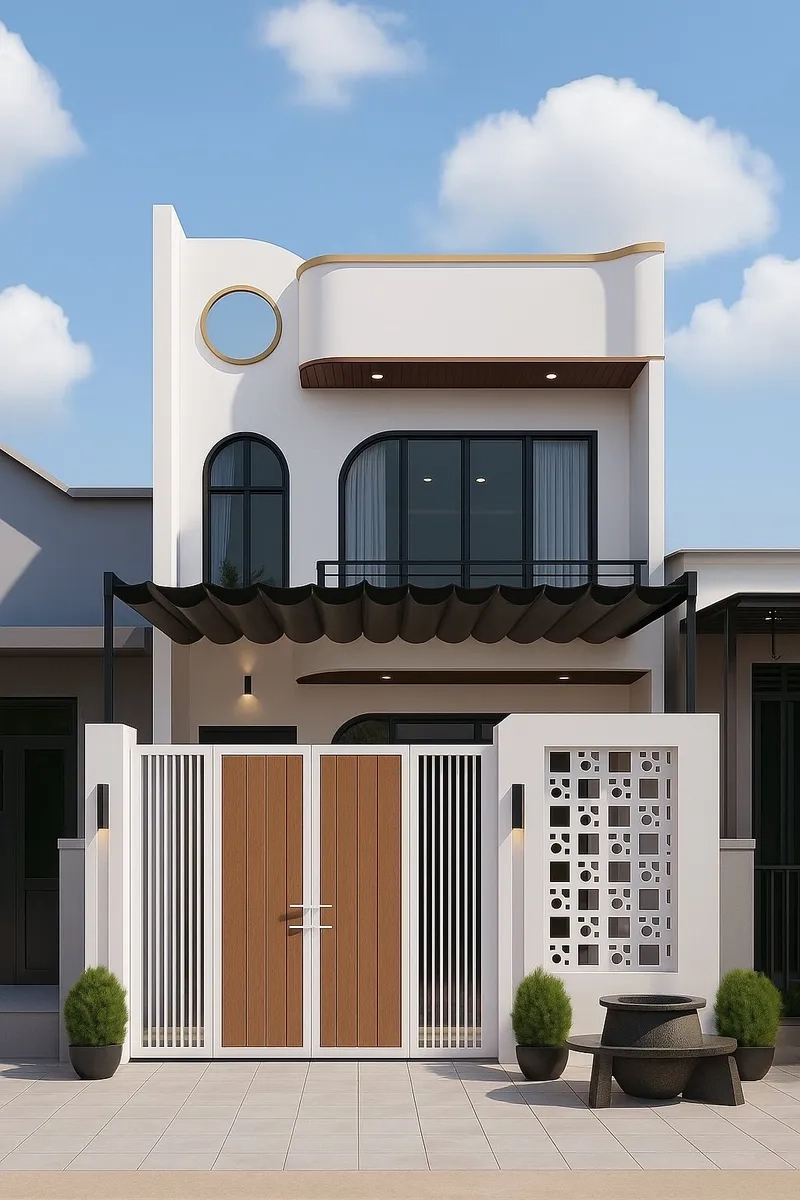 Nhà phố hiện đại có gara