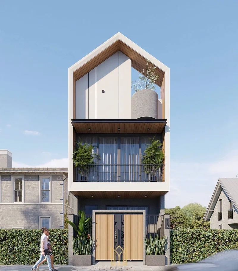 Nhà phố 3 tầng hiện đại