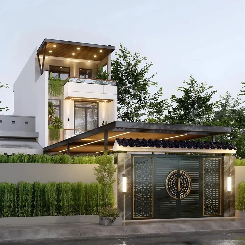 Nhà phố hiện đại mặt tiền 5m