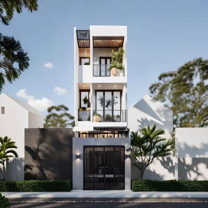 Nhà ống mặt tiền 6m