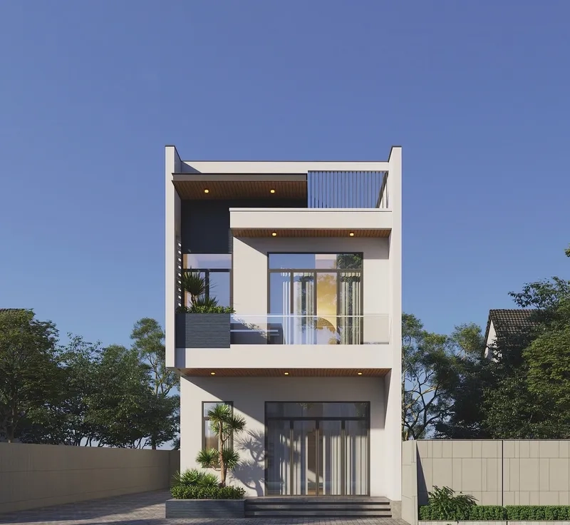 Thiết kế nhà 7x20m