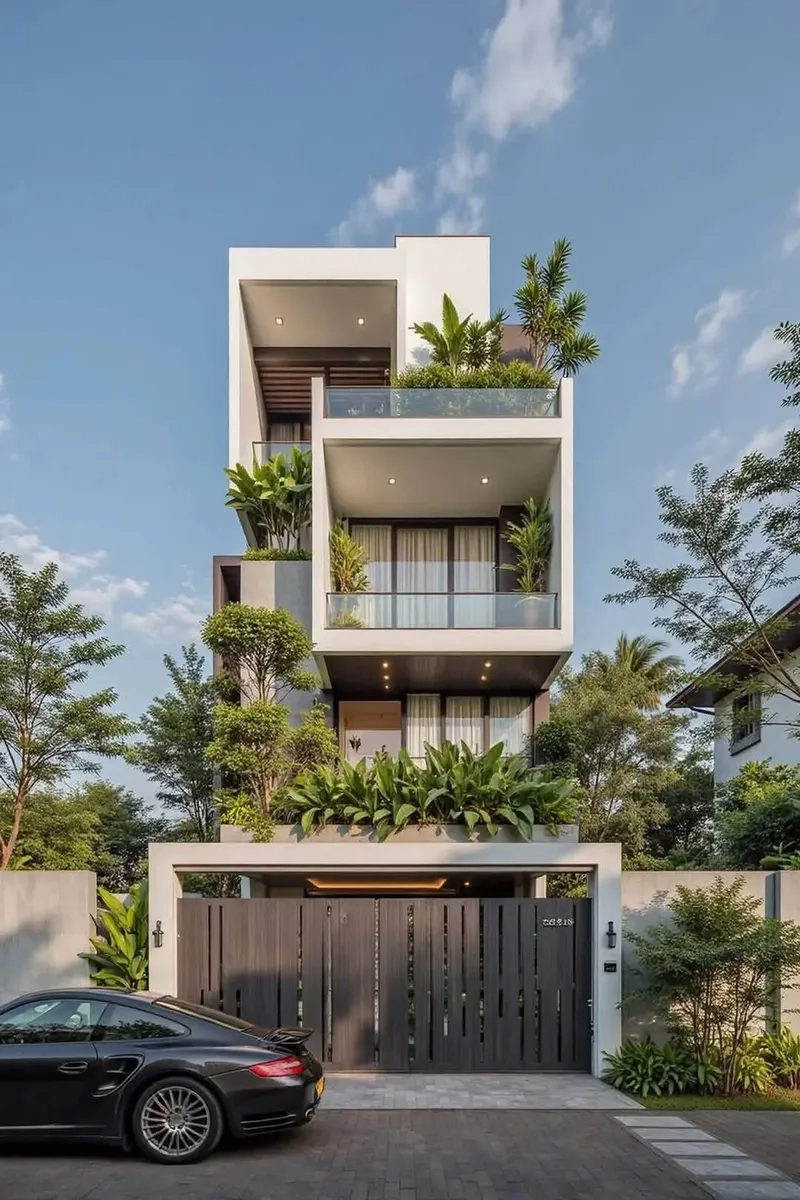 Thiết kế nhà phố 7m tối ưu diện tích