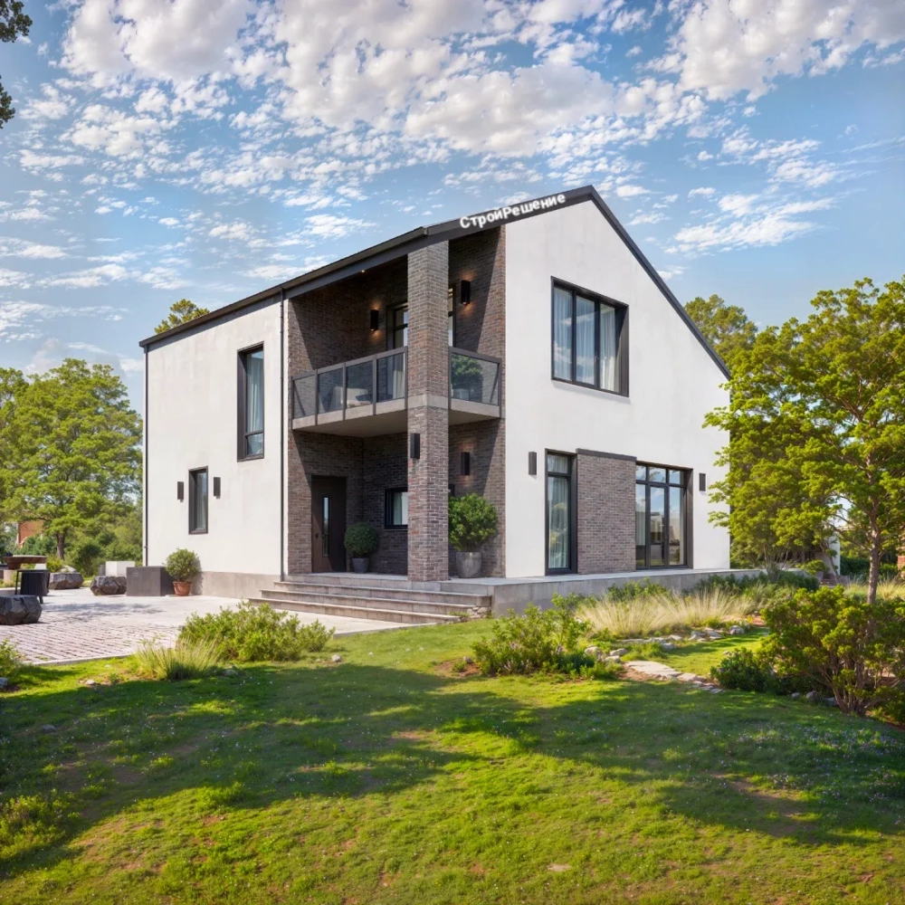 Biệt thự vườn 2 tầng đẹp với lối đi sân vườn lát đá