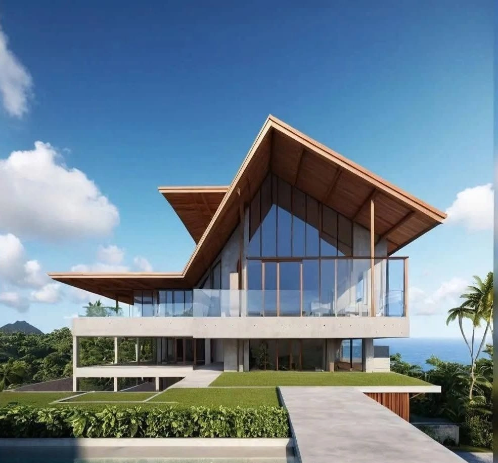 Biệt thự 2 tầng nhà vườn có chòi nghỉ mát ngoài trời