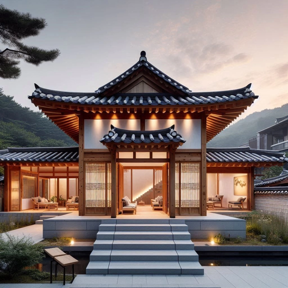 Kiến trúc nhà vườn đẹp lạ với thiết kế mái lệch độc đáo giữa không gian xanh