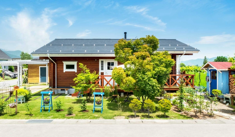 Những mẫu nhà vườn mái Nhật đẹp nhất với lối đi lát đá sân vườn