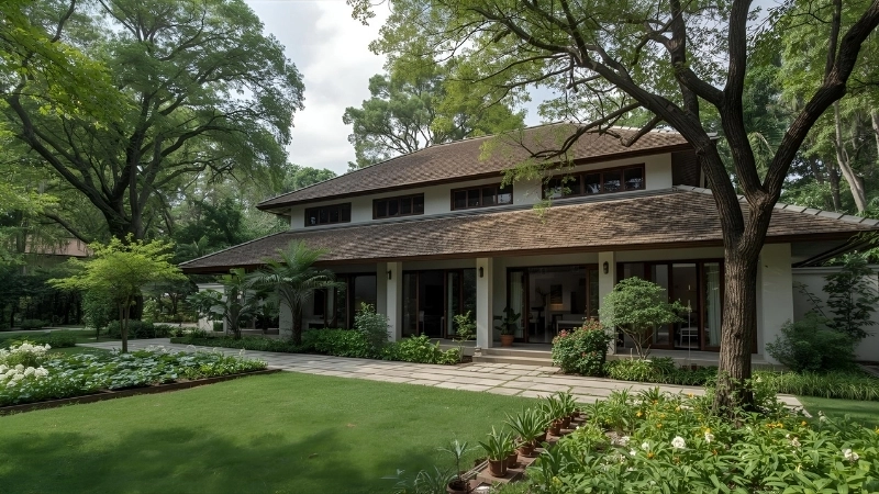 Hệ thống an ninh cho nhà vườn ngoại ô hiện đại