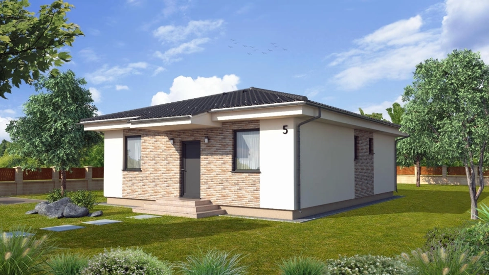 Không gian xanh bao quanh biệt thự cấp 4 nhà vườn