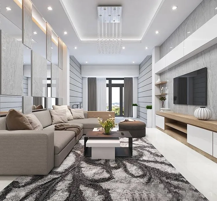 Thiết kế phòng khách nhà ống 4m gọn gàng và hiện đại