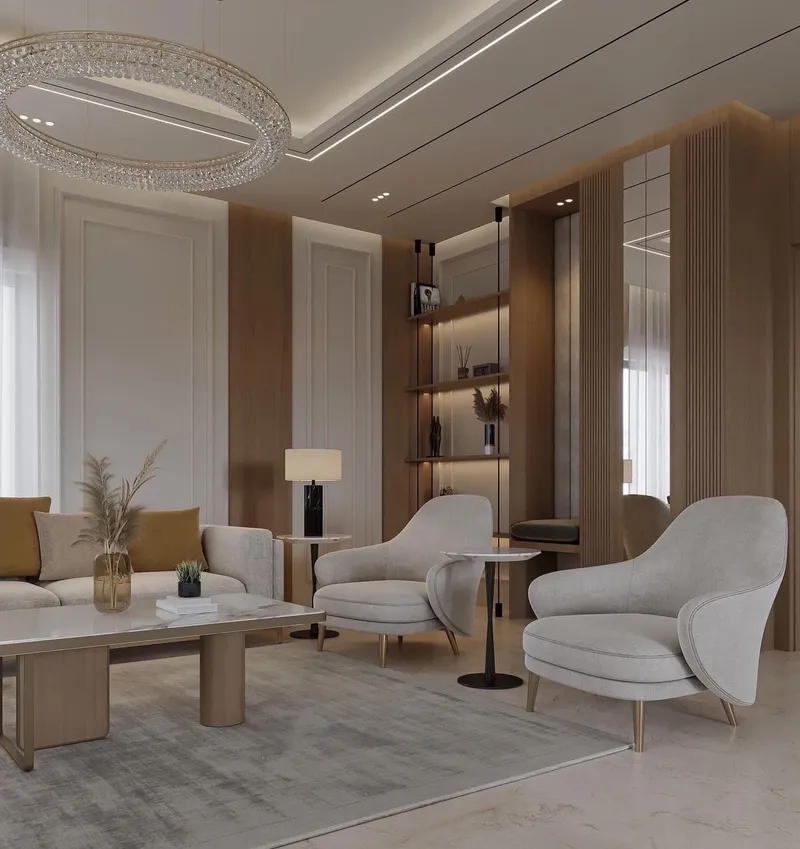 Phòng khách nhà phố tối giản