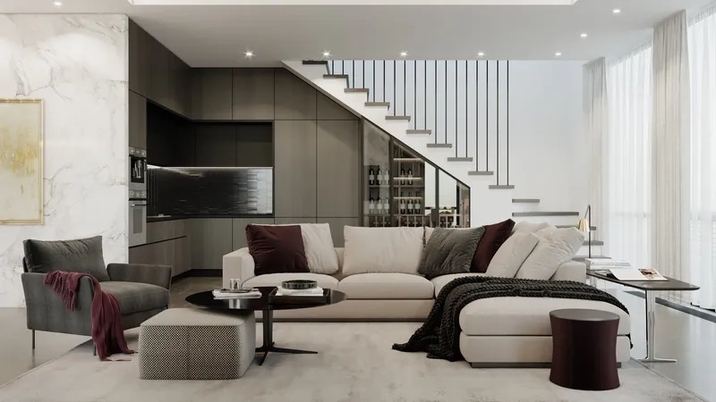 Decor phòng khách nhà phố hài hòa