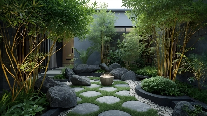 Thiết kế chòi sân vườn đẹp nằm giữa hồ nước yên bình và tĩnh lặng