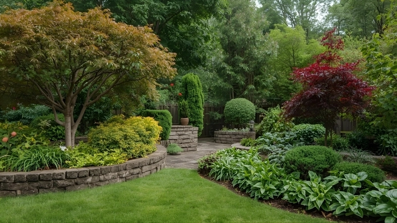 Ý tưởng thiết kế nhà sân vườn đẹp với giàn hoa giấy rực rỡ trước cổng