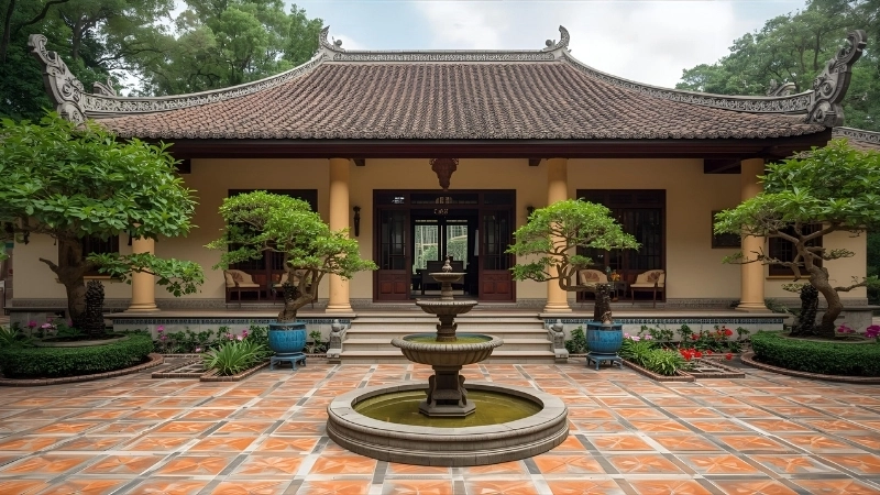 Giải pháp thiết kế sân vườn sau nhà ống giúp tối ưu hóa diện tích hẹp