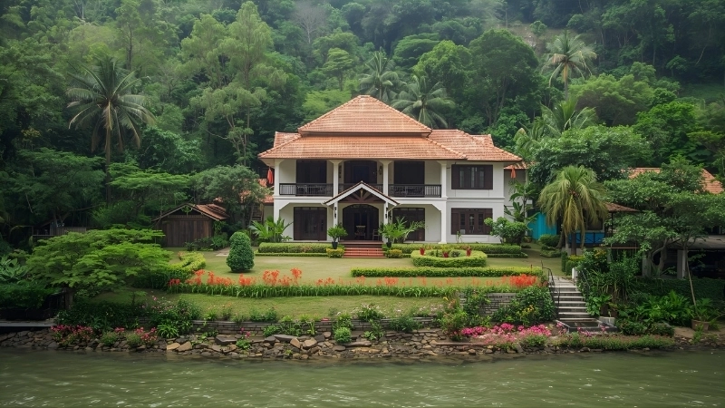 Phong thủy nhà ven sông với hướng nhà đón tài lộc và vượng khí