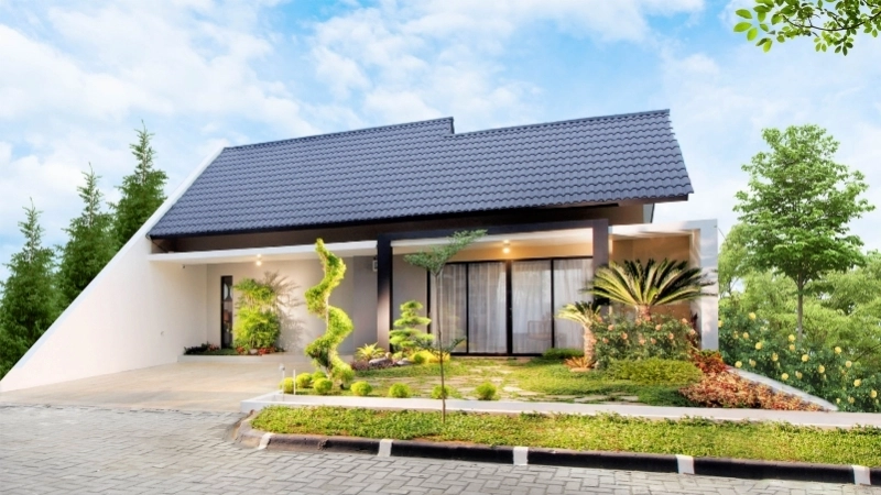 Toàn cảnh mẫu thiết kế nhà vườn ven sông không gian mở thoáng mát